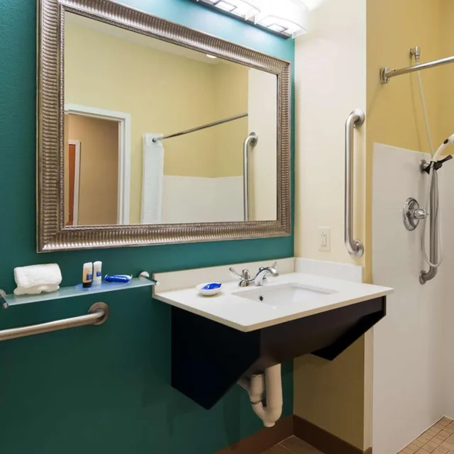 غرفة بسرير كوين بحوض استحمام لذوي الإعاقة، Best Western Plus Harrisburg Mechanicsburg 6/6