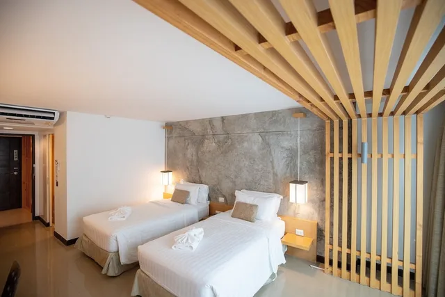 استوديو متصل بسرير كينج وسريرين منفصلين، Nimman Mai Design Hotel Chiang Mai 3/7