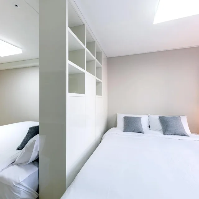 غرفة جونيور بسريرين منفصلين بإطلالة على البحر، Shin Shin Hotel Seogwipo 6/10