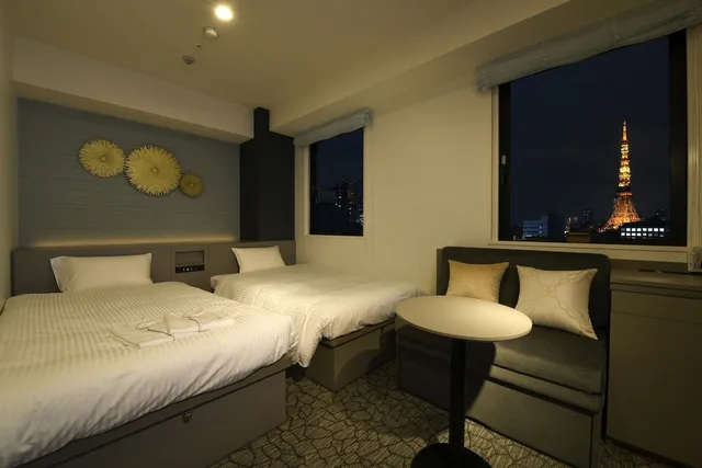 Deluxe, Twin Beds, Tower View, Sofa، Henn na Hotel Tokyo Hamamatsucho 2/7