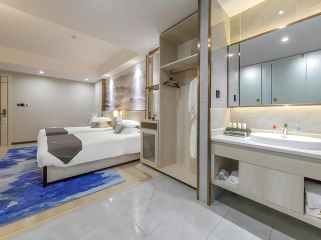 غرفة ديلوكس بسريرين منفصلين، GreenTree Eastern Kunming Baiyun Road Tongde Square Hotel 2/3
