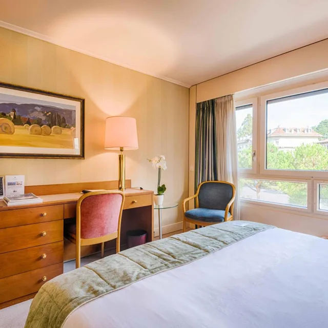 غرفة قياسية بسرير مزدوج، Royal Plaza Montreux Hotel 4/8