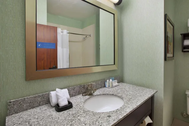 جناح بسريرين كوين بغرفة نوم واحدة بمطبخ، Larkspur Landing Hotel South Bend 4/4