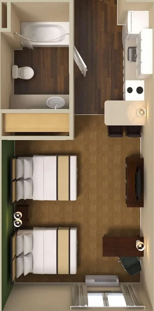 استوديو بسريرين كوين، Extended Stay America - Meadowlands - East Rutherford 4/4
