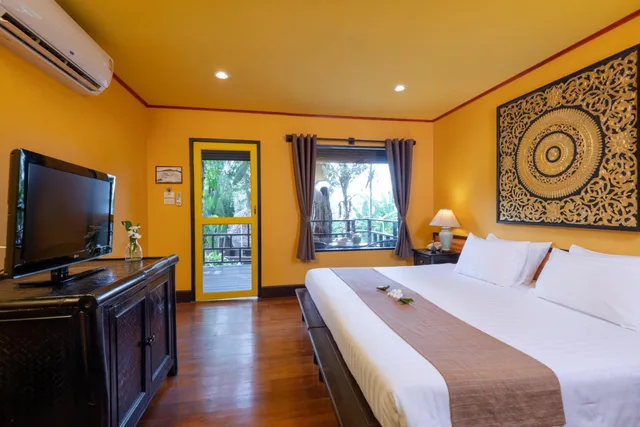 غرفة ديلوكس بسرير مزدوج أو سريرين منفصلين بإطلالة على الحديقة، Baan Krating Phuket Resort 1/10