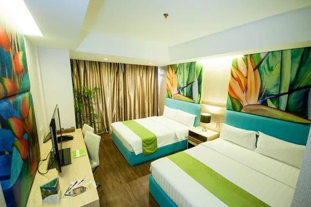 غرفة عائلية بسريرين كوين بإطلالة على المسبح، Aziza Paradise Hotel 2/4