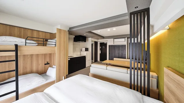 Family, Apartment, Twin Beds, Bunk Bed, Train View، Mimaru Kyoto Station 3/10