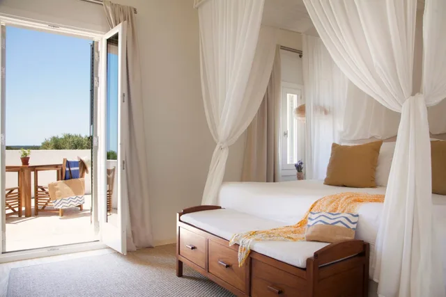 غرفة ديلوكس بسرير كينج بإطلالة على البحر، Hotel Torralbenc 2/7