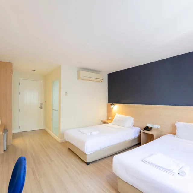 غرفة بسريرين منفصلين، Solo Express Sukhumvit 81 2/9