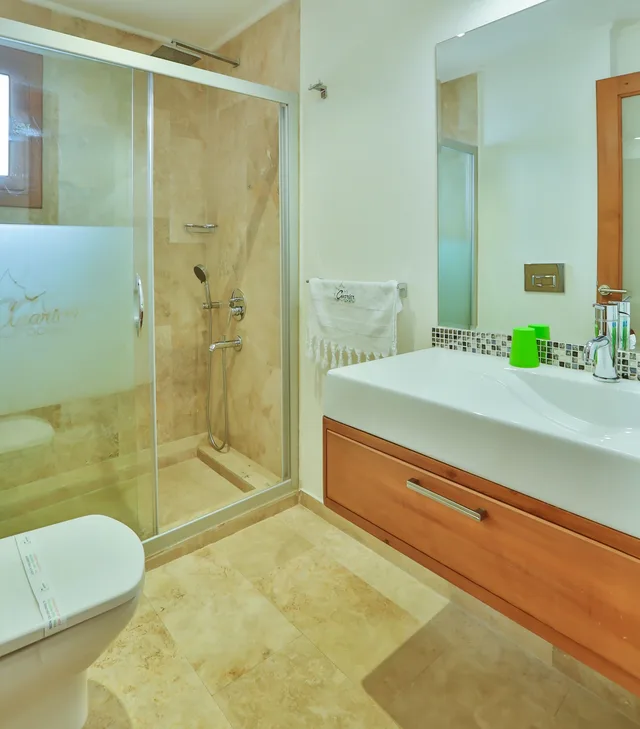 شقة اقتصادية بسرير كوين بغرفة نوم واحدة مع أريكة في الطابق الأرضي، Cinarlar Apart Hotel 2/2