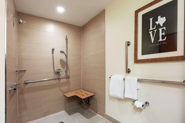 غرفة بسرير كينج بإطلالة على المسبح لذوي الإعاقة، Doubletree By Hilton Hotel Galveston Beach 3/3
