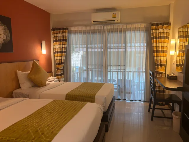 غرفة بسريرين منفصلين بإطلالة على النهر، Chiangkhong Teak Garden Riverfront Hotel 5/5