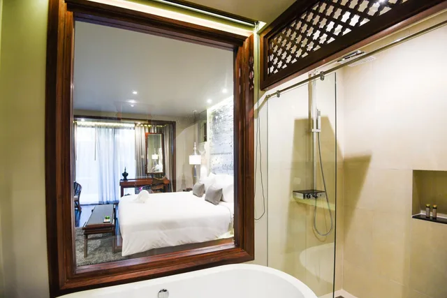 غرفة ديلوكس بسرير مزدوج في الملحق، Ratilanna Riverside Spa Resort Chiang Mai 3/6