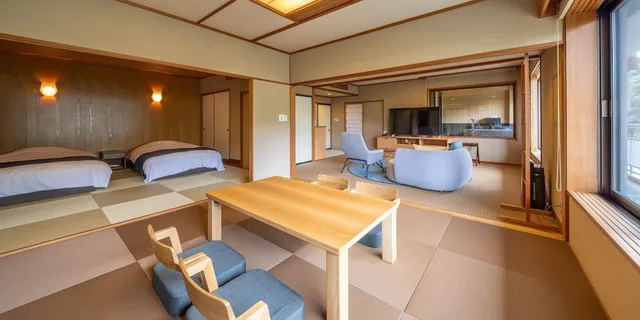 غرفة كلوب بسريرين منفصلين وفرشتي فوتون، Kinugawa Onsen Nikko Kinugawa Hotel Mikazuki 5/8