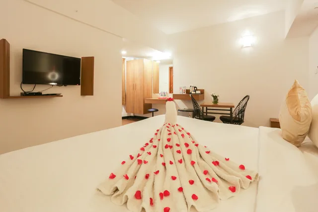 غرفة ديلوكس بسرير كوين بإطلالة على المدينة، Zip by Spree Hotel Mangala International 10/10