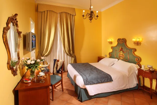 غرفة بسرير مزدوج أو سريرين منفصلين، Mozart Hotel Rome 4/10