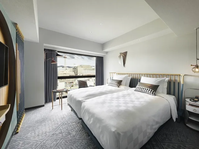 غرفة سوبيريور بسريرين منفصلين بحوض استحمام، Mercure Kyoto Station 4/10