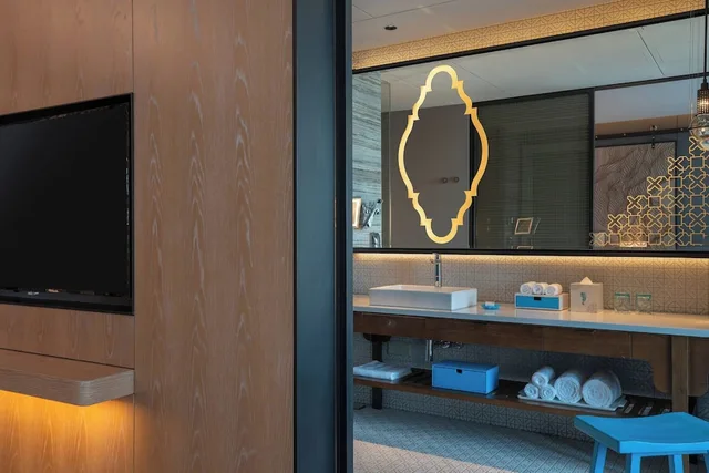 غرفة بسريرين مزدوجين بإطلالة على البحر، Renaissance Xiamen Hotel 9/10