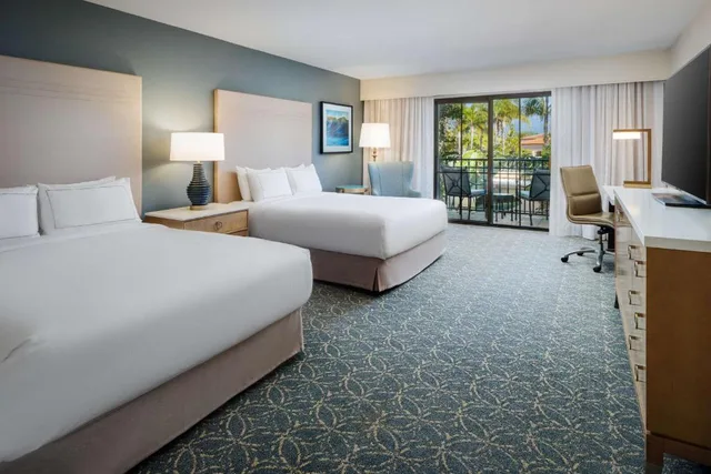 Cabana Pool, Walkout, 2 Queen Beds, Accessible, Hilton Santa Barbara Beachfront Resort 1/2