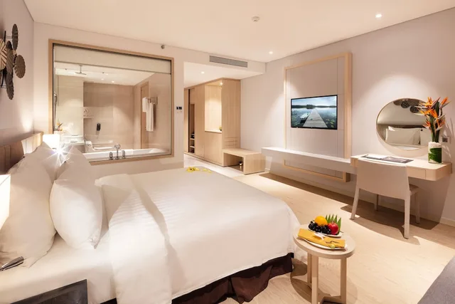 غرفة غراند ديلوكس بسرير كوين بإطلالة على البحر، DQua Hotel and Apartment 7/10