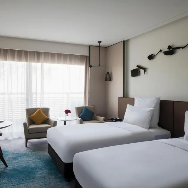 غرفة ديلوكس بسريرين منفصلين، Pullman Zhouzhuang 1/6