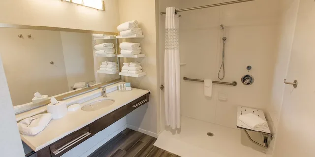 استوديو بسرير كينج مع أريكة لذوي الإعاقة، Hampton Inn Suites Charlotte Ballantyne Nc 5/7