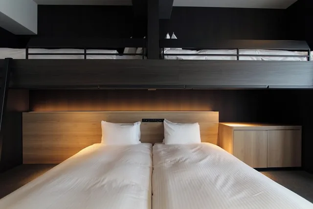 لوفت قياسي بسريرين منفصلين وأسرّة بطابقين مع أريكة، KOKO HOTEL Residence Kyoto Nijo Castle 9/10