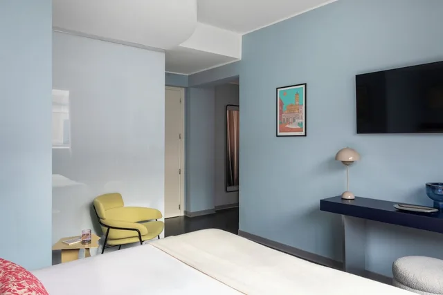 غرفة ديلوكس بسرير مزدوج بشرفة، Moderno Hotel Roma - Adults Only 7/10