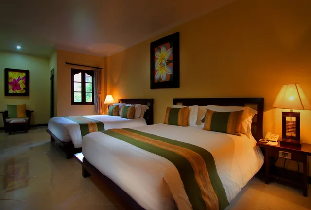 غرفة عائلية بسرير مزدوج وسريرين منفصلين بغرفة نوم واحدة، Adi Dharma Hotel Kuta 6/10