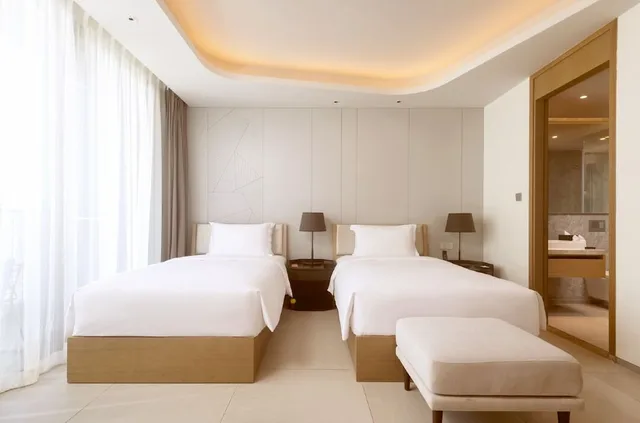 استوديو سوبيريور بسريرين منفصلين بإطلالة على البحر، Oakwood Apartments Sanya 1/2
