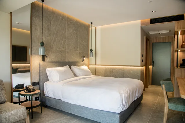 غرفة كلاسيكية بسرير مزدوج بإطلالة على الحديقة بمسبح خاص، King Minos Retreat Resort and Spa 1/7