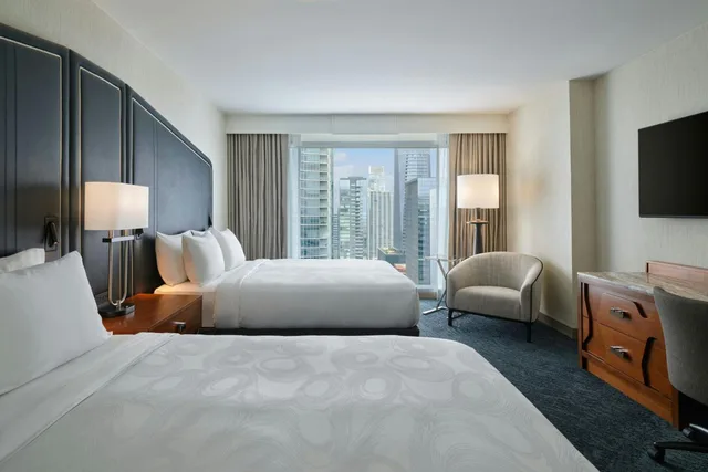 غرفة بسريرين كوين بإطلالة على المدينة في طابق مرتفع، JW MARRIOTT AUSTIN 5/18