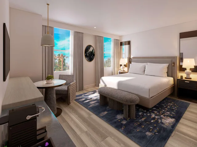 غرفة بسرير مزدوج بإطلالة على المدينة، Fairmont Breakers Long Beach 2/5