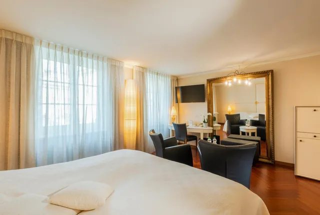 غرفة سوبيريور بسرير كينج بإطلالة على النهر، Hotel des Balances 5/7