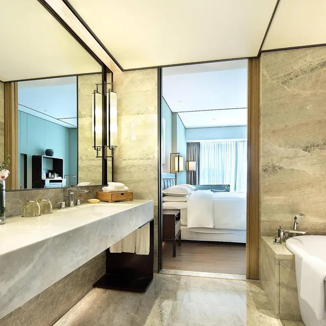 غرفة كلوب بسرير كينج، Sheraton Grand Hangzhou Binjiang Hotel 5/5