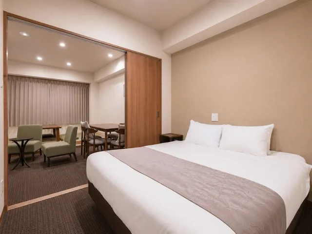1 Bedroom, Design, Suite, 3 Futon Beds, Queen Bed, Hot Tub، Randor Residential Hotel Kyoto Suites 1/10