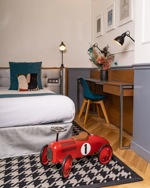 جناح جونيور بسرير كينج بشرفة مع أريكة، Hotel Petit Lafayette 5/8