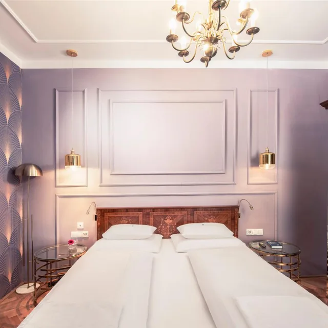 غرفة بسرير كينج بإطلالة على المتنزه، Boutique Hotel Donauwalzer 8/10