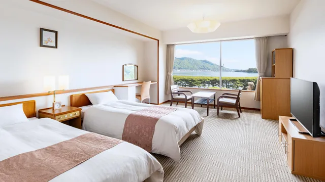 Room, Twin Beds, Side Ocean View, Ocean View، Amanohashidate Hotel 1/1