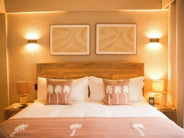 غرفة ديلوكس بسرير كوين بإطلالة على الحديقة، The Providence Hotel Boutique 4/9
