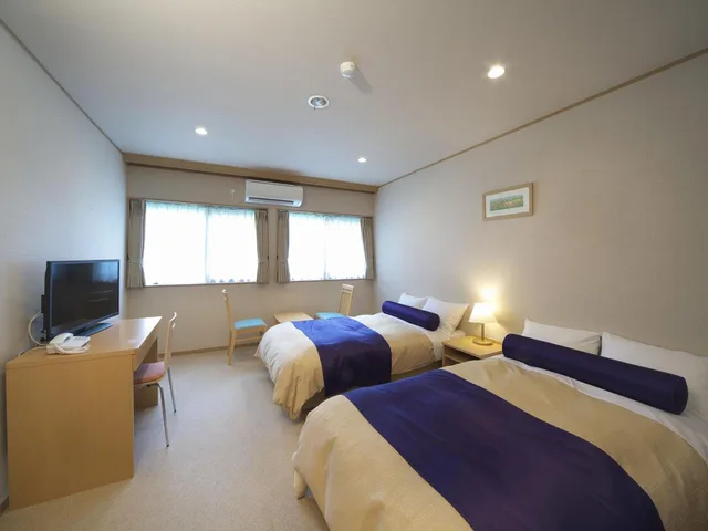 غرفة بسريرين منفصلين بإطلالة على الجبل، Kichimu Hotel (ex. Michitekuru Kokoro No Yado Kichimu) 1/7