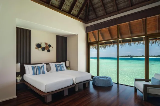 TWO BEDROOM GRAND WATER VILLA WITH POOL -Transfer Included Seaplane، Conrad Maldives Rangali Island 2/6
