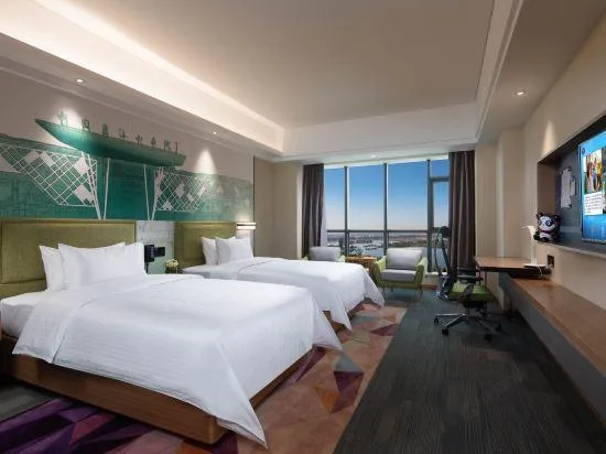 غرفة ديلوكس بسريرين منفصلين، Hampton by Hilton Donghai Shuijingcheng 1/1