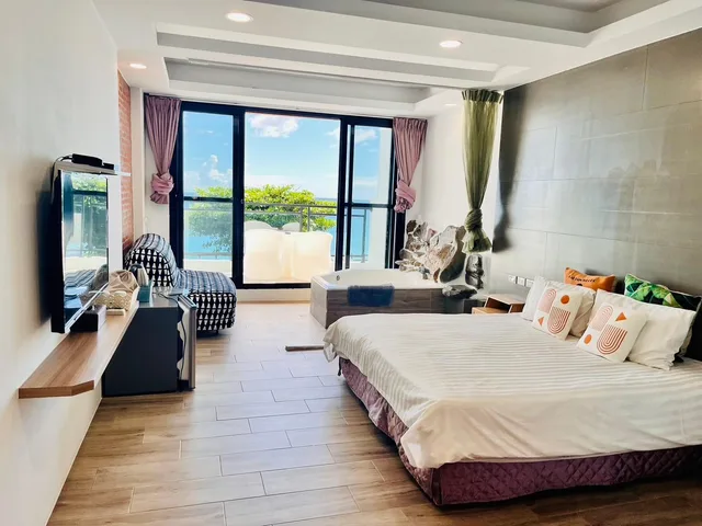 غرفة بسرير مزدوج بإطلالة على البحر، Rockhand Homestay 2/3