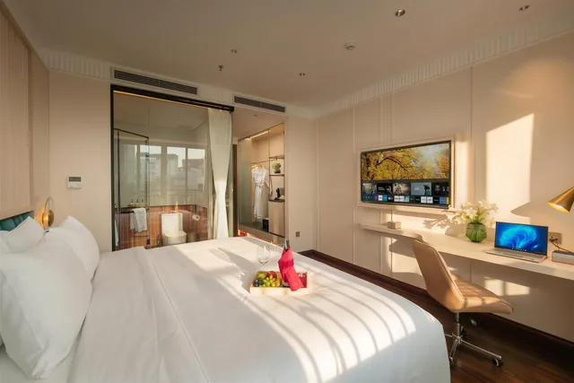 غرفة بريميير بسرير مزدوج بإطلالة على المدينة، Luxeden Hotel 1/1