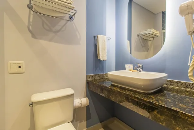 غرفة عائلية بسرير مزدوج وسرير فردي، Hotel Euro Suite Curitiba Batel By Nacional Inn 4/4