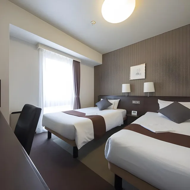 غرفة قياسية بسريرين منفصلين للمدخنين، Shizutetsu Hotel Prezio Shizuoka-Ekikita 1/1