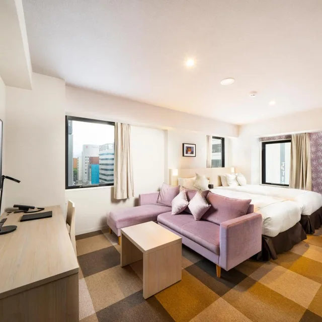 غرفة رباعية بحمام خاص، KOKO HOTEL Sapporo Odori 4/7