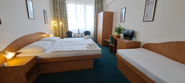غرفة بسرير مزدوج أو سريرين منفصلين مع سرير إضافي، Legie Hotel 5/10