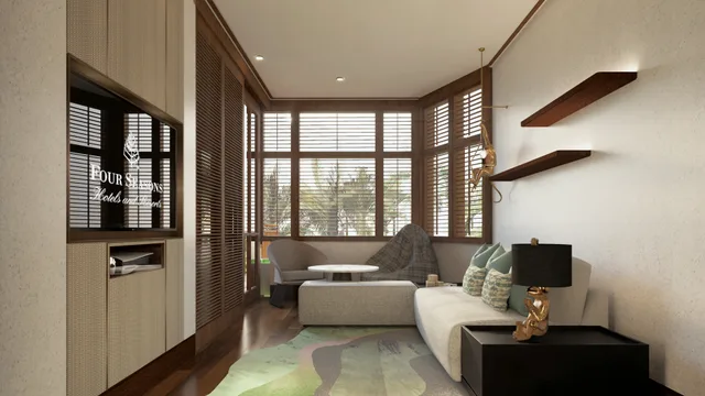 جناح بريميير بسرير كينج، Four Seasons Resort Bali at Sayan 3/3